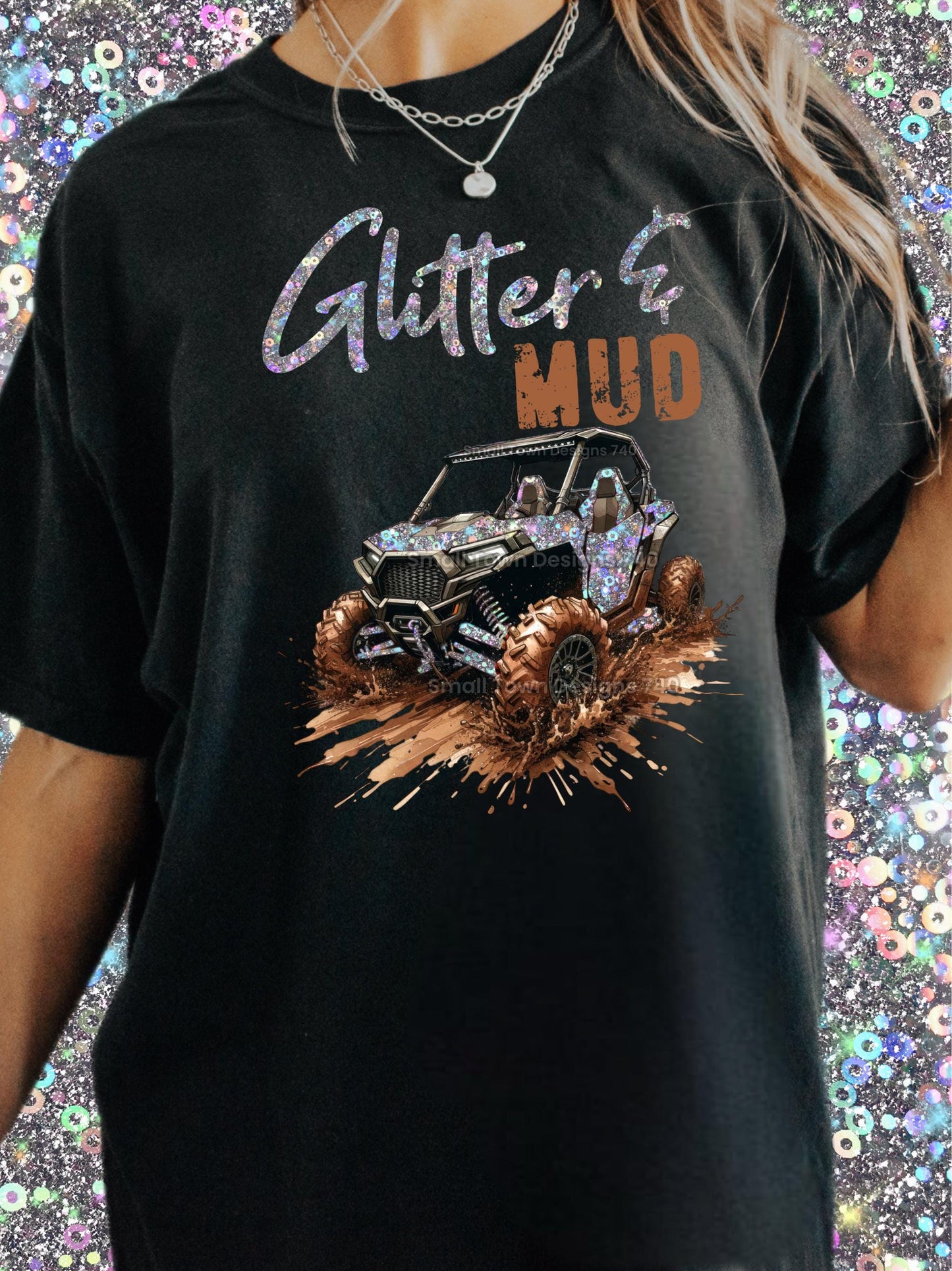 Glitter, ATV, Mudding, DTF Transfer