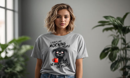 Don't Like Mornings, Or People, Dog,  DTF Transfer