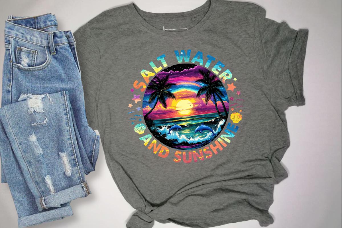 Salt Water & Sunshine, DTF Transfer