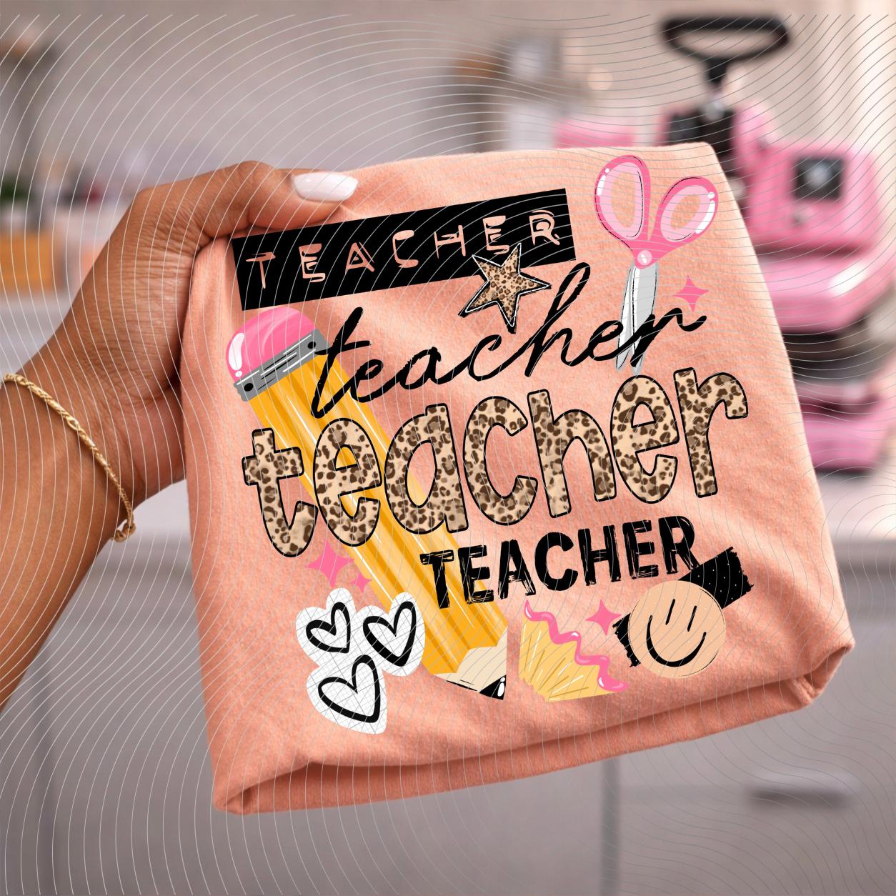 Teacher, Back To School, DTF Transfer
