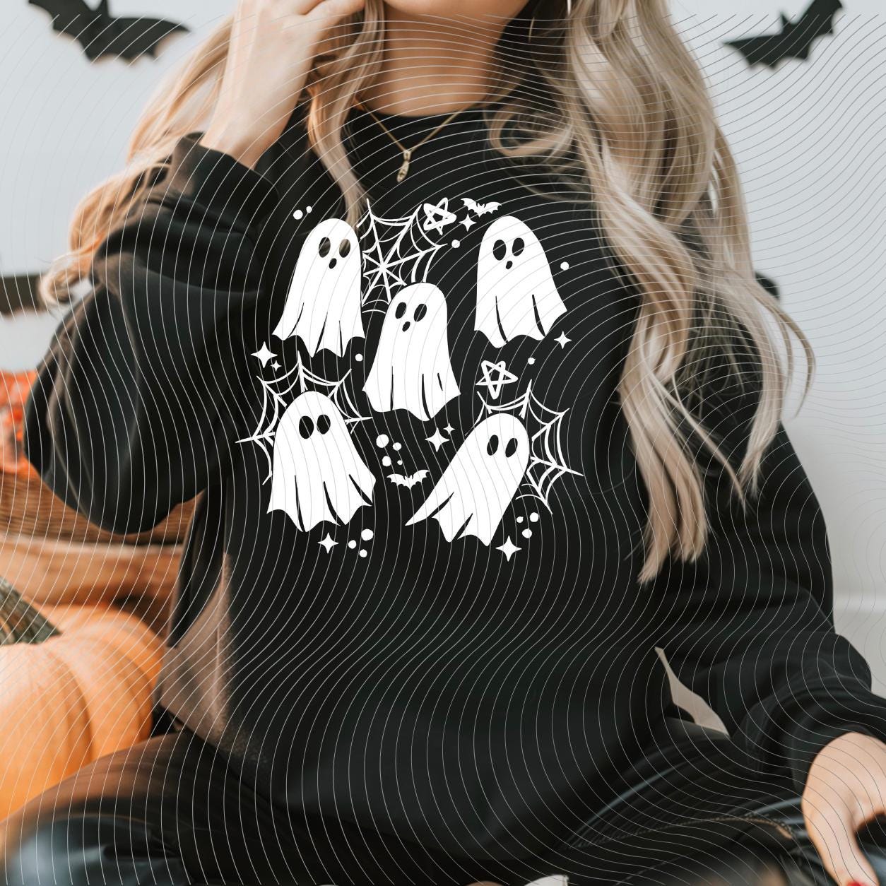 Ghost, Doodle, Fall, Halloween, DTF Transfer