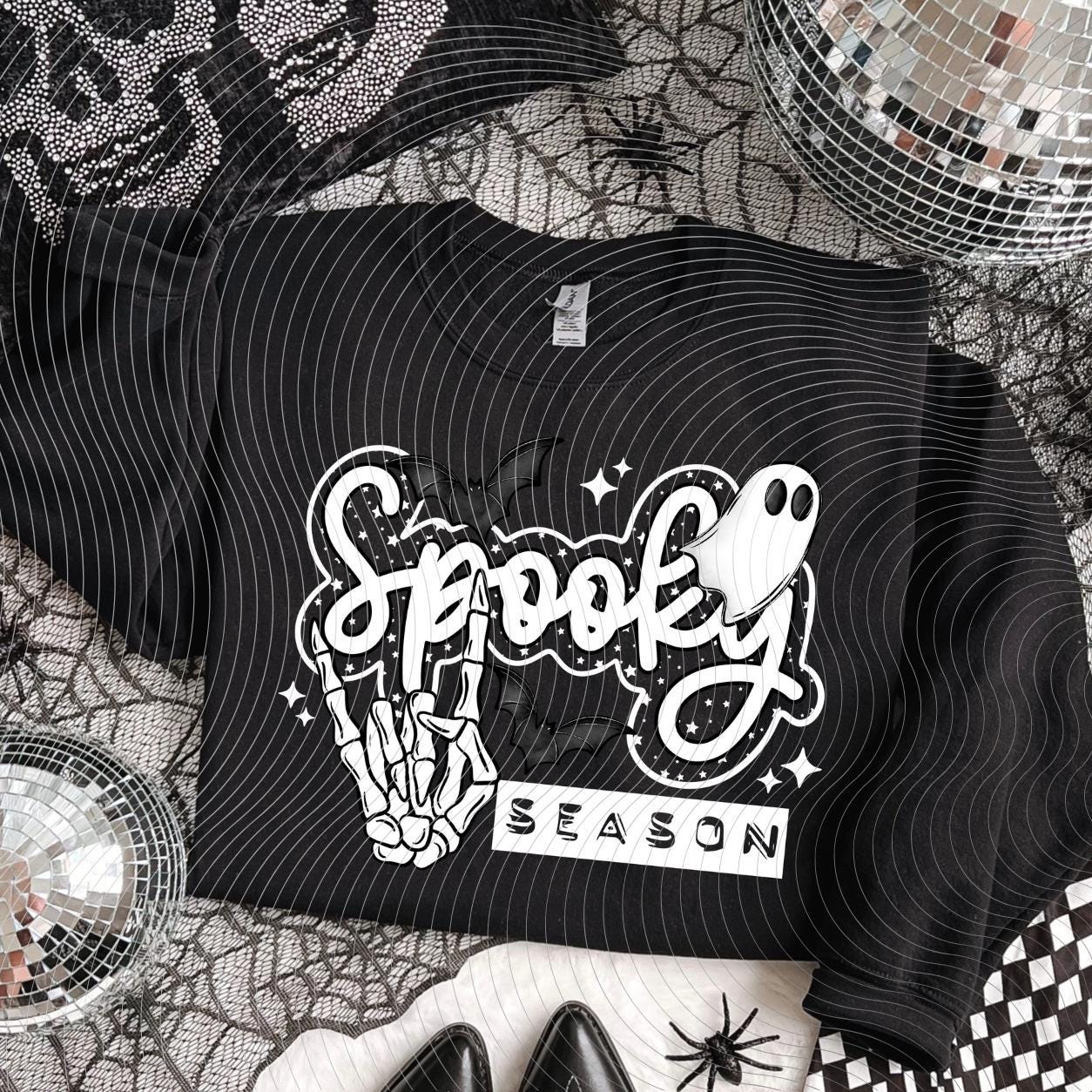 Spooky Season, Halloween, Ghost,  DTF Transfer