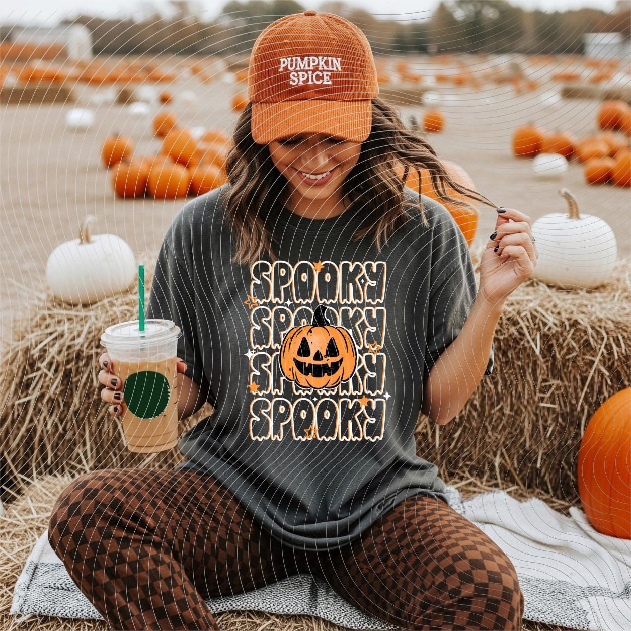 Spooky, Halloween, Pumpkin,  DTF Transfer