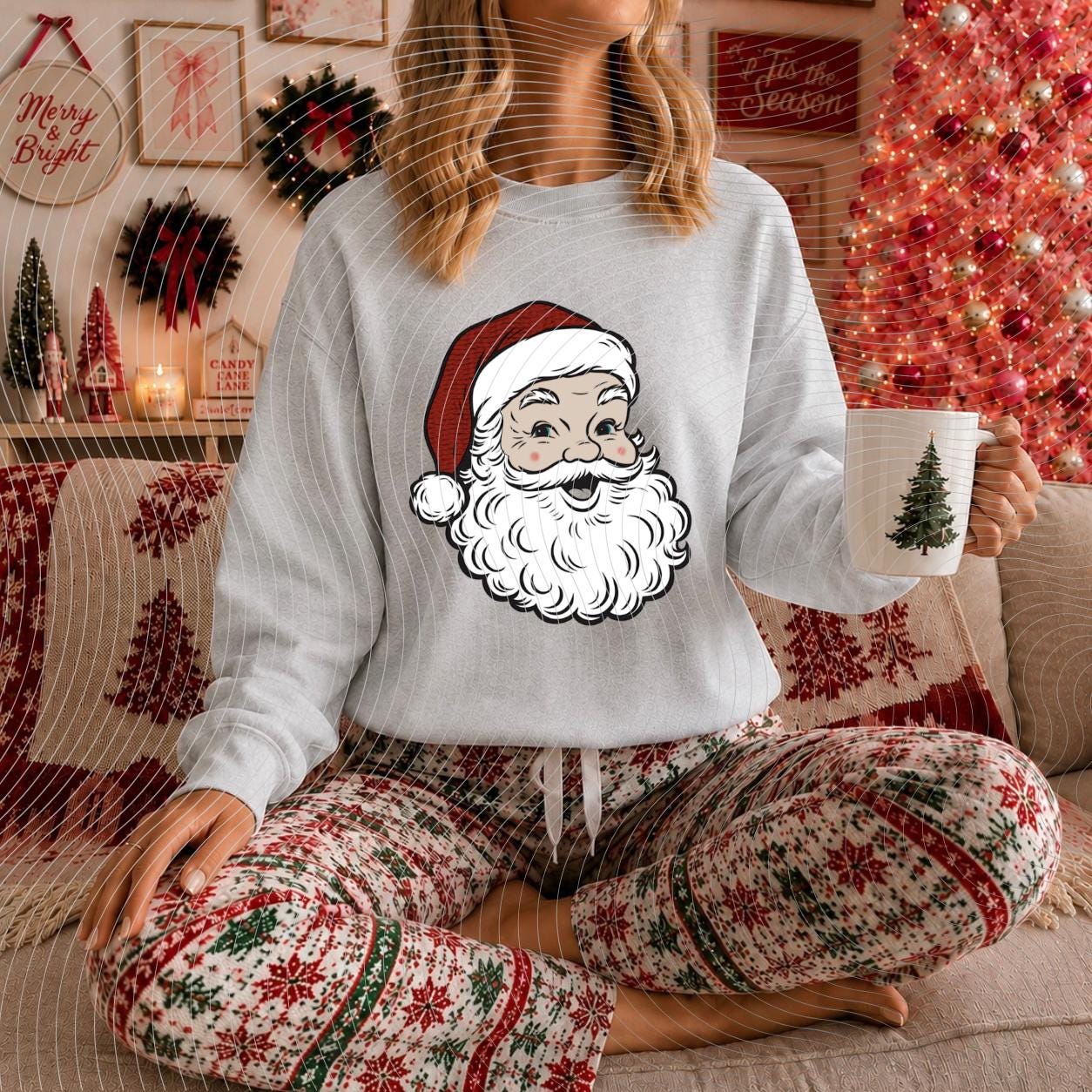 Santa, Claus, Christmas, DTF Transfer