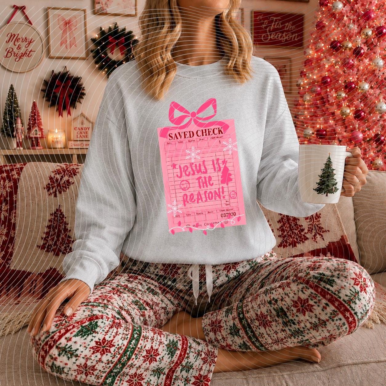 Jesus, Is the Reason, Christmas, DTF Transfer