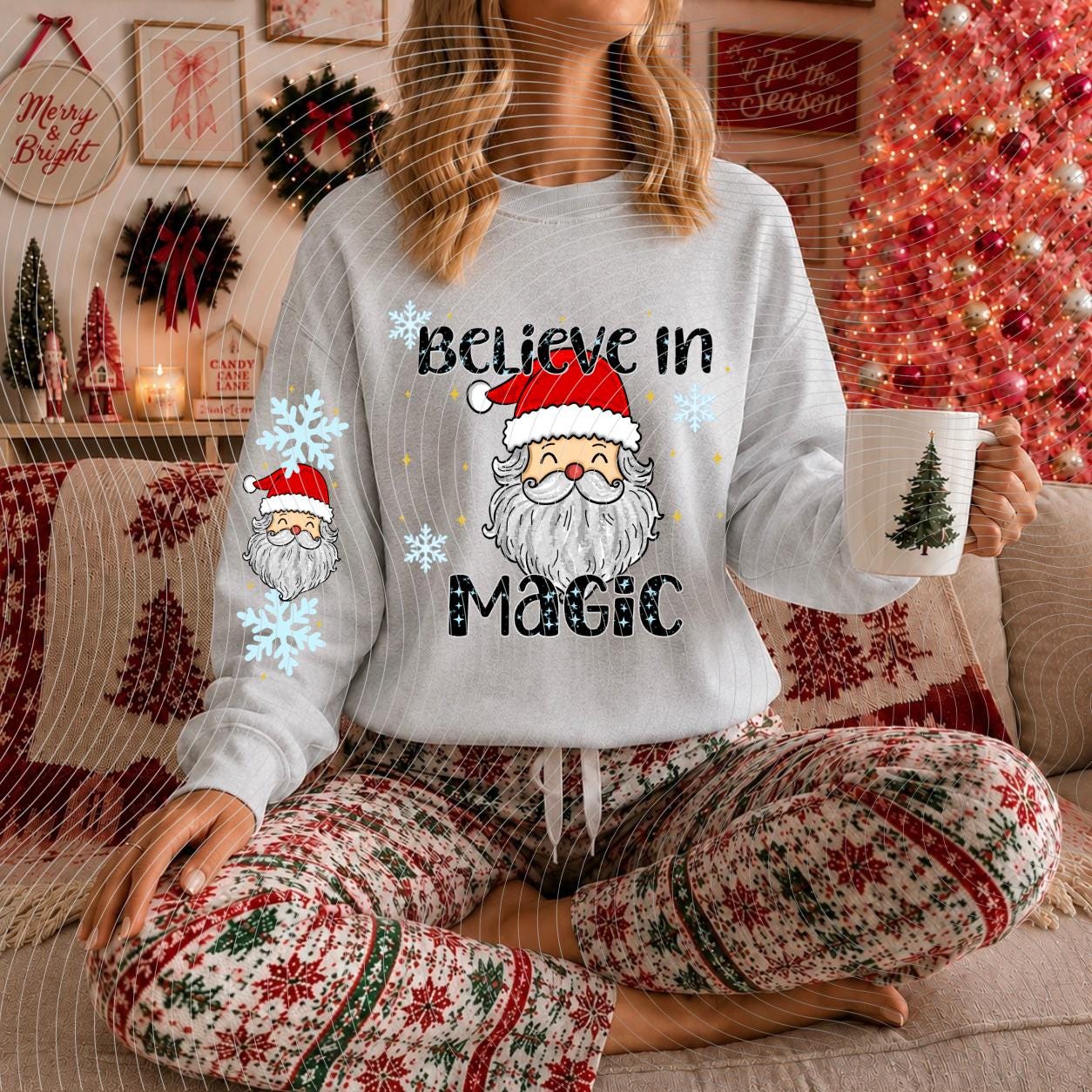 Believe, Magic, Santa, Christmas, DTF Transfer