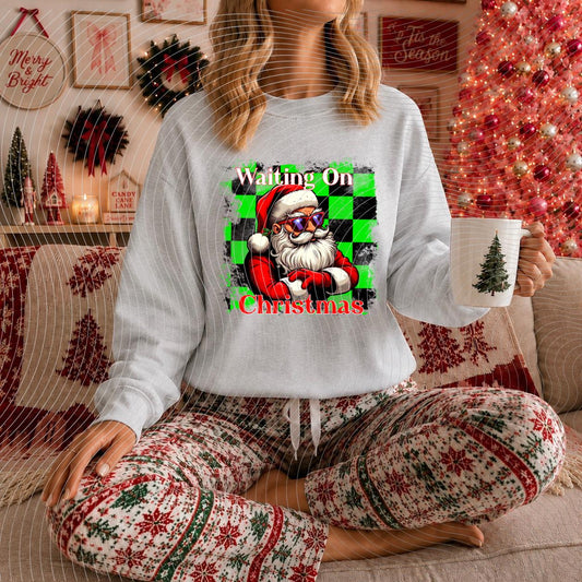 Waiting On, Christmas, DTF Transfer