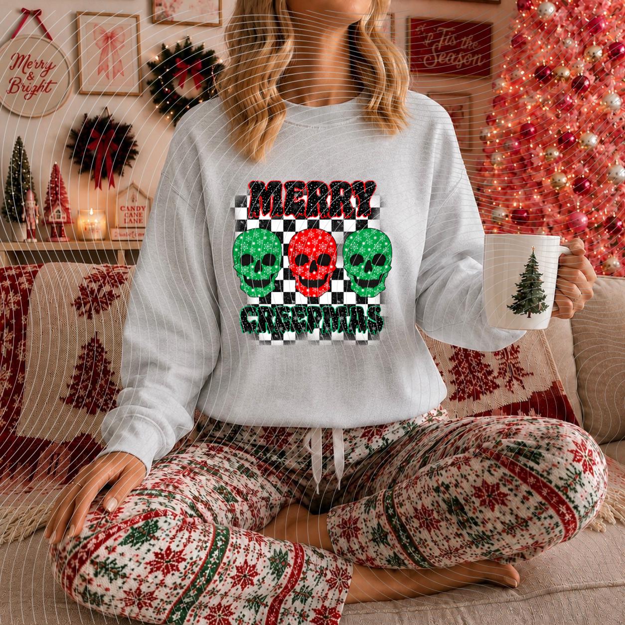 Merry, Creepmas, Christmas, DTF Transfer
