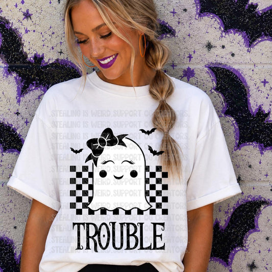 Everywhere I Go, Trouble, Ghost, DTF Transfer, Set