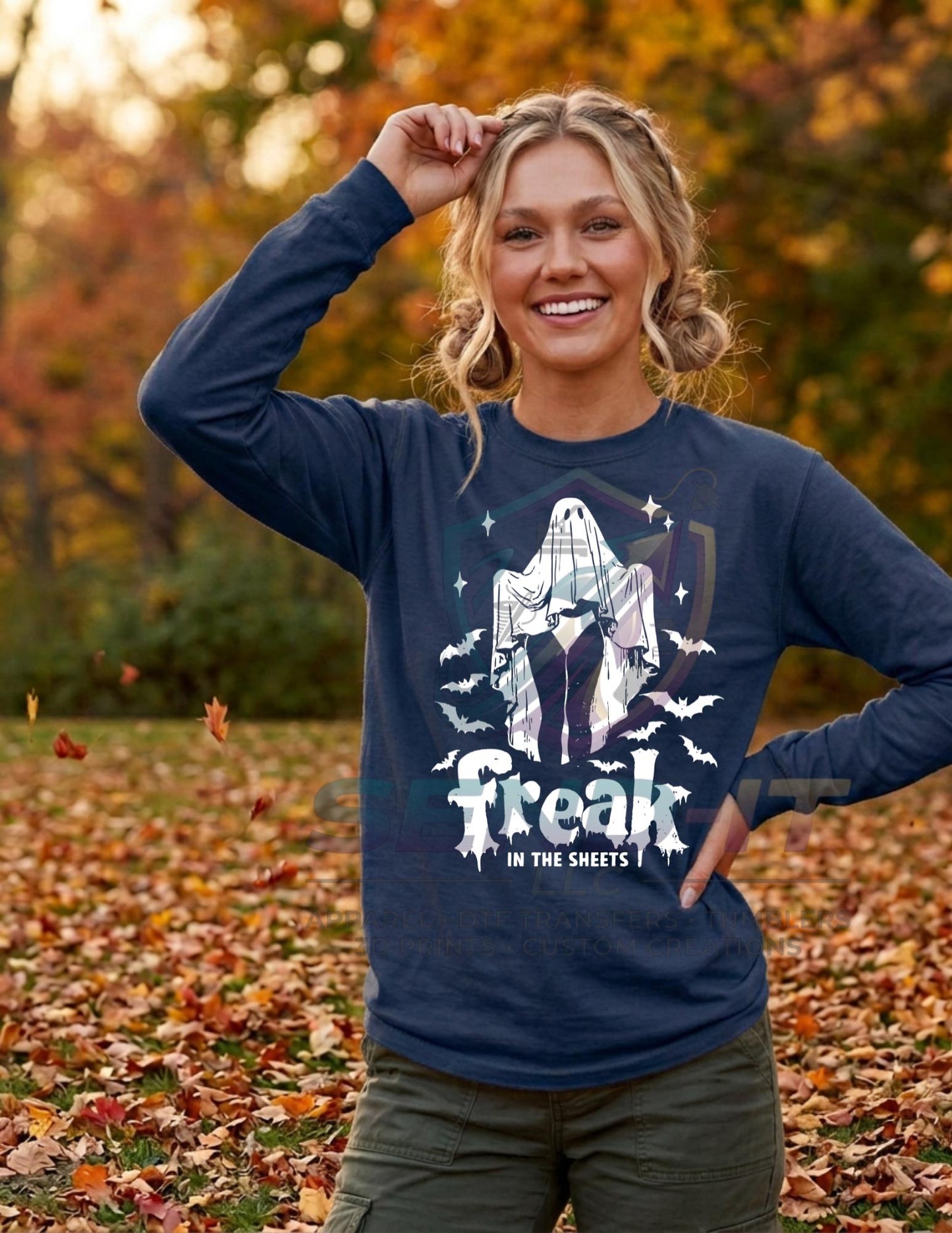 Freak, In the Sheets, Adult Humor, Halloween, DTF Transfer