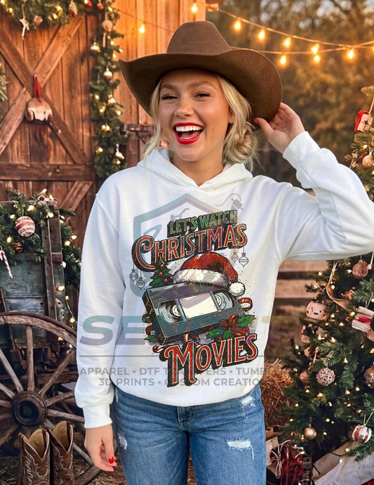 Let's Watch Christmas, Movies, Traditions, DTF Transfer