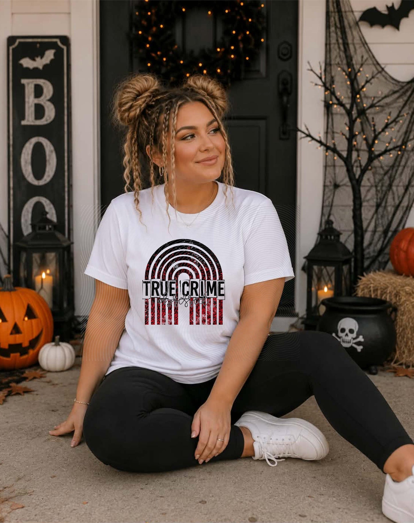 True, Crime, Obsessed, Halloween, DTF Transfer