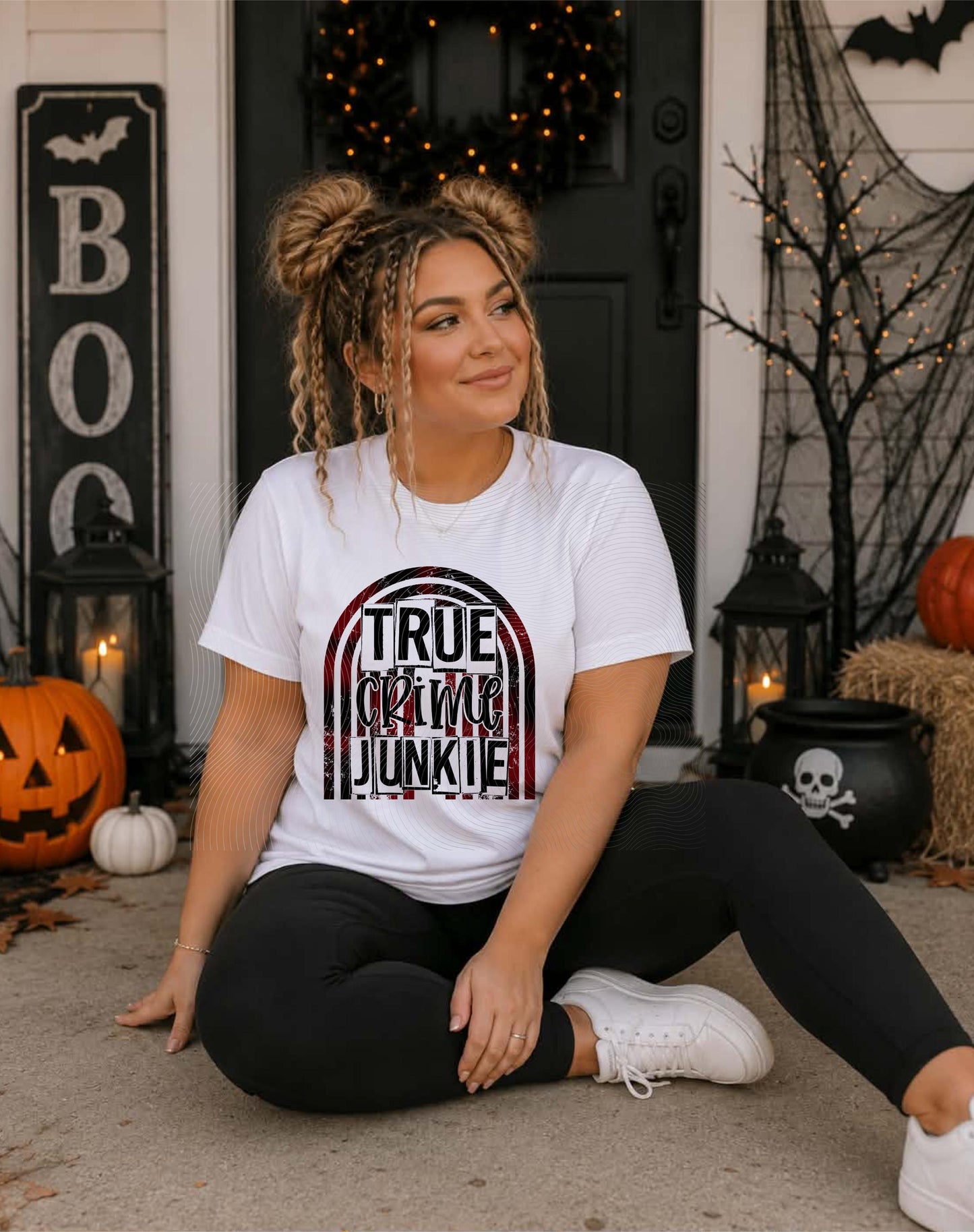 True, Crime, Junkie, Halloween, DTF Transfer