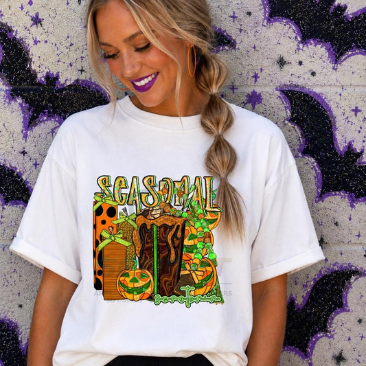 Seasonal, Serotonin, Halloween, Pumpkin, DTF Transfer