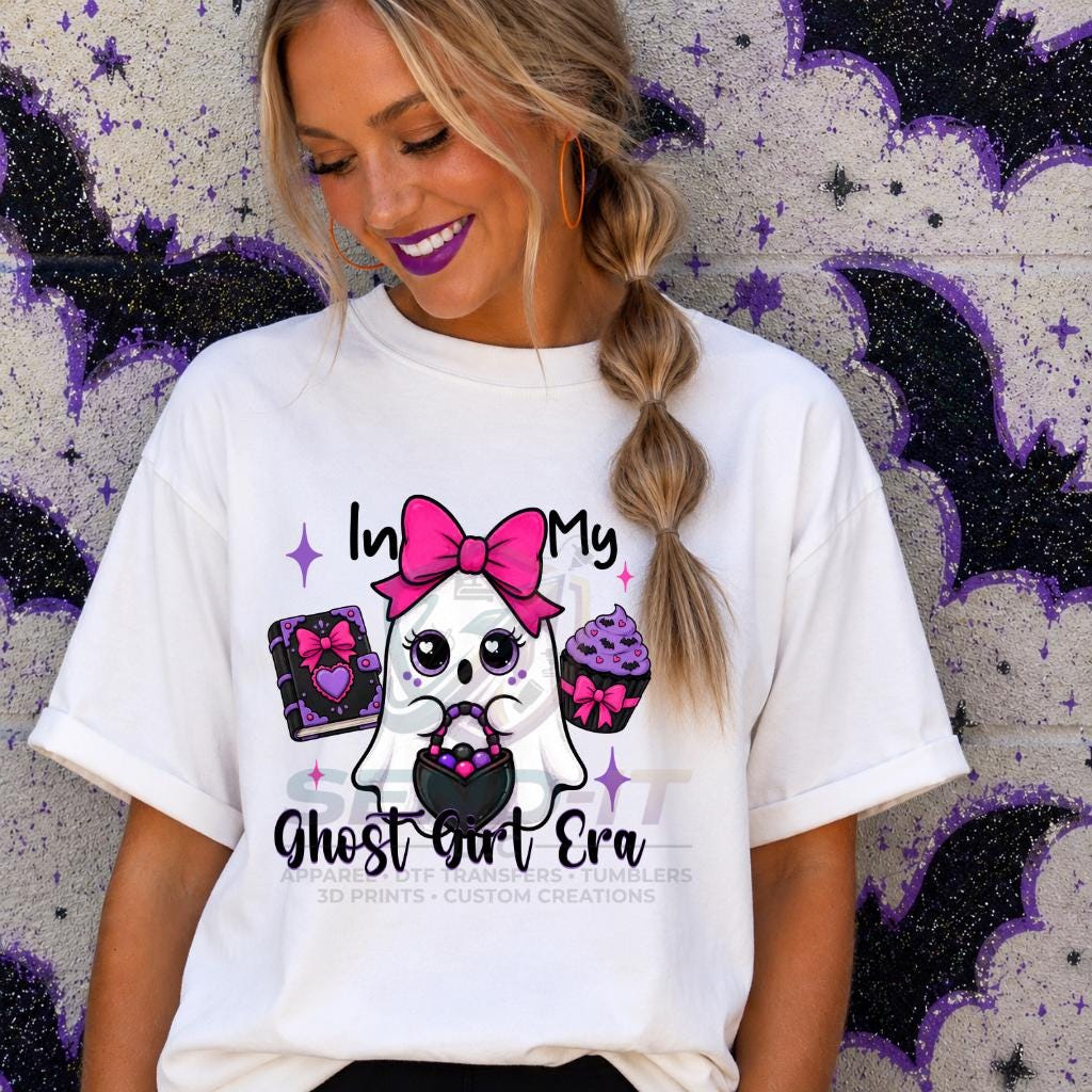 Ghost, Girl, Era, Halloween, DTF Transfer