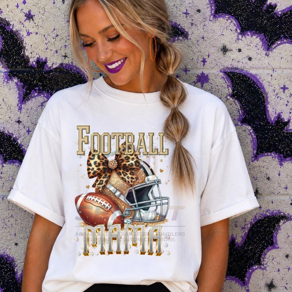 Football, Mama, Sports, Fall, DTF Transfer