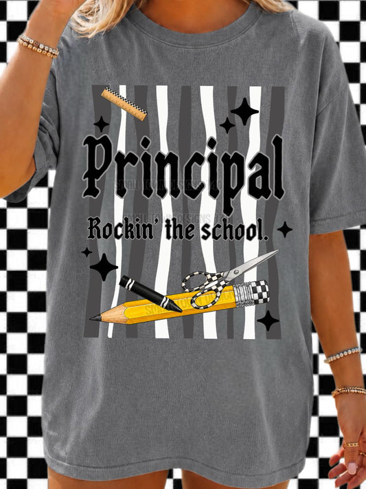 Principal, Back To School, DTF Transfer