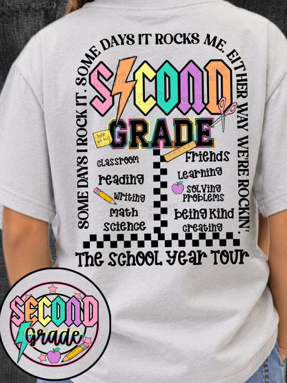 Second Grade, Back To School, DTF Transfer