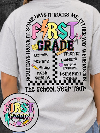 First Grade, Back To School, DTF Transfer