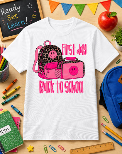 First Day, Back To School, DTF Transfer