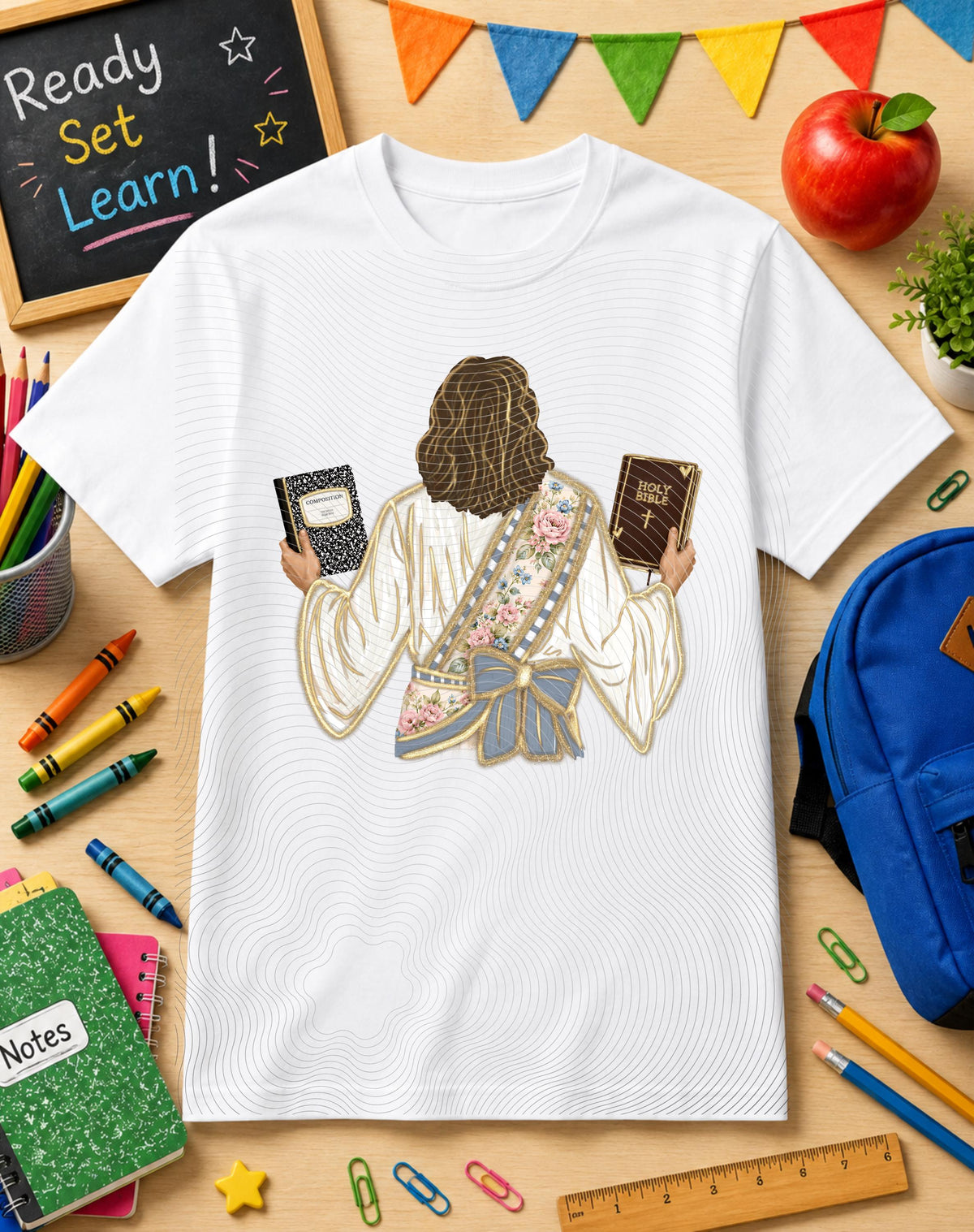 Jesus, Back To School, DTF Transfer