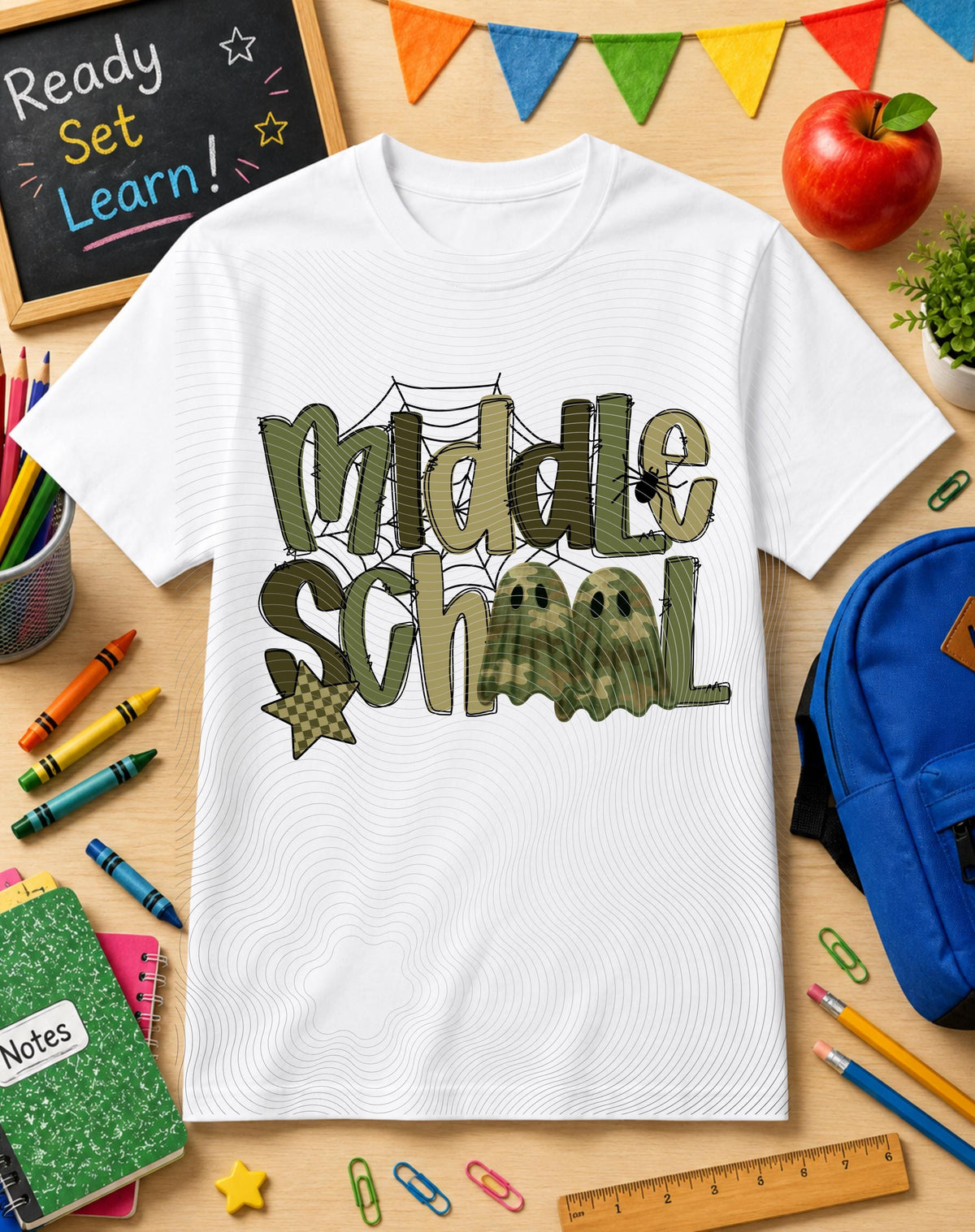 Middle School, Halloween, Ghosts, DTF Transfer