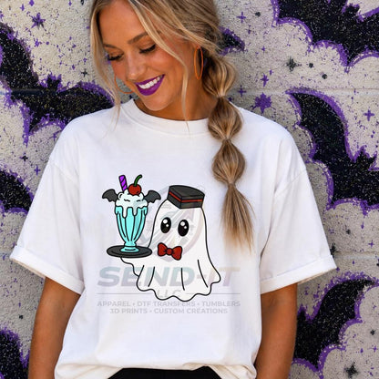Ghost, Milkshake, Halloween,  DTF Transfer