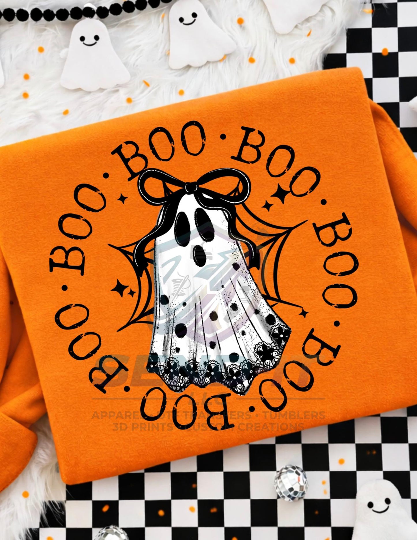 Boo, Ghost, DTF Transfer