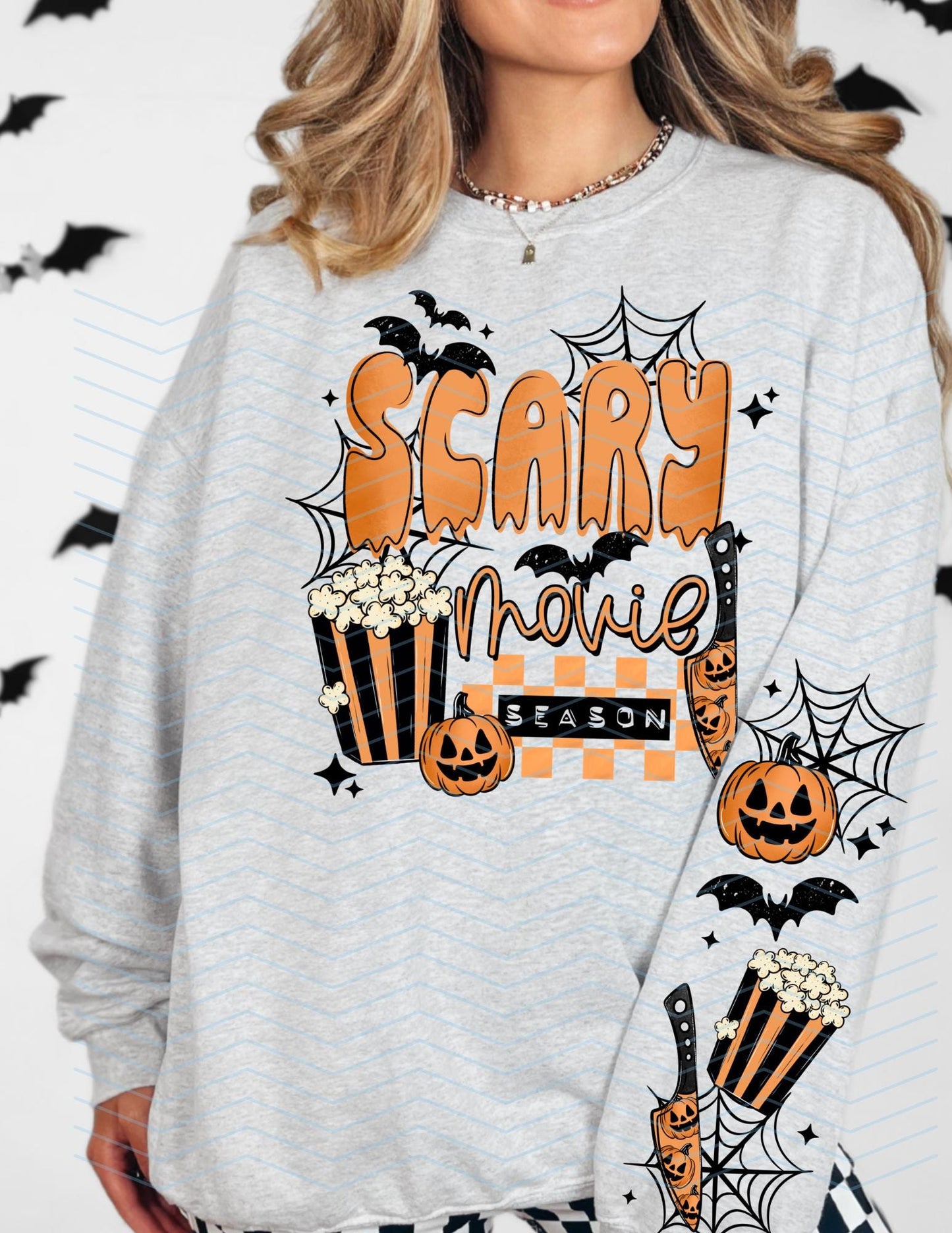 Scary, Movies, Halloween, Sleeves, DTF Transfer