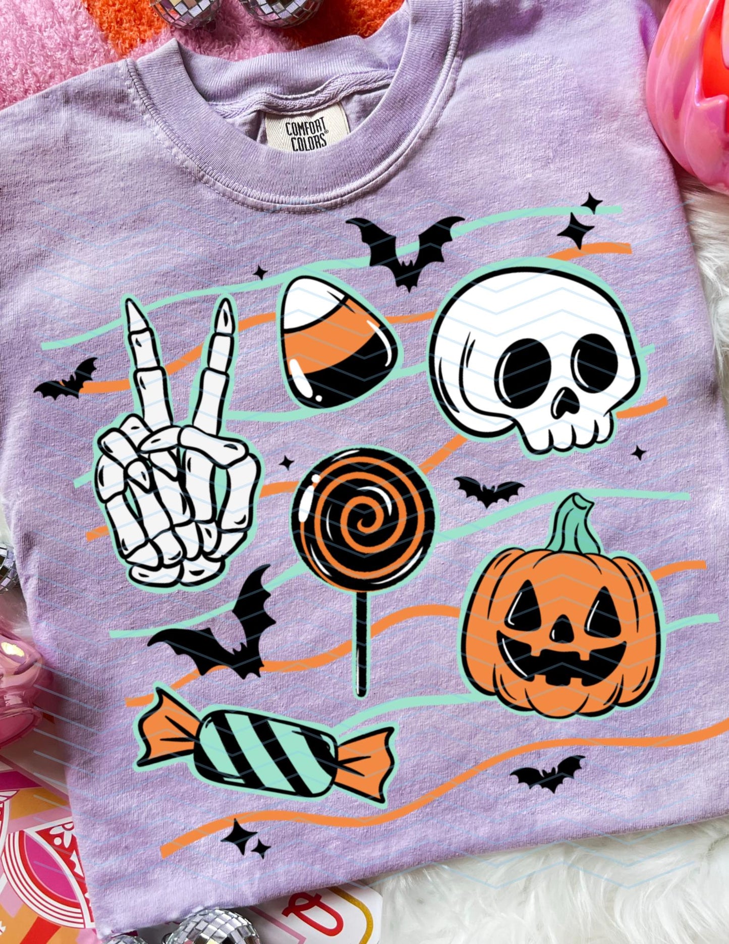 Halloween, Retro, Collage, DTF Transfer