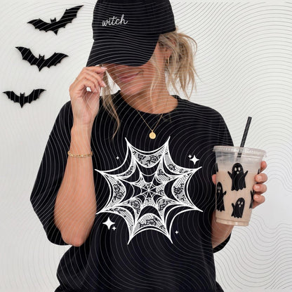 Lace, Spiderweb, Halloween, DTF Transfer