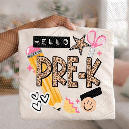 Pre-K, Back To School, DTF Transfer