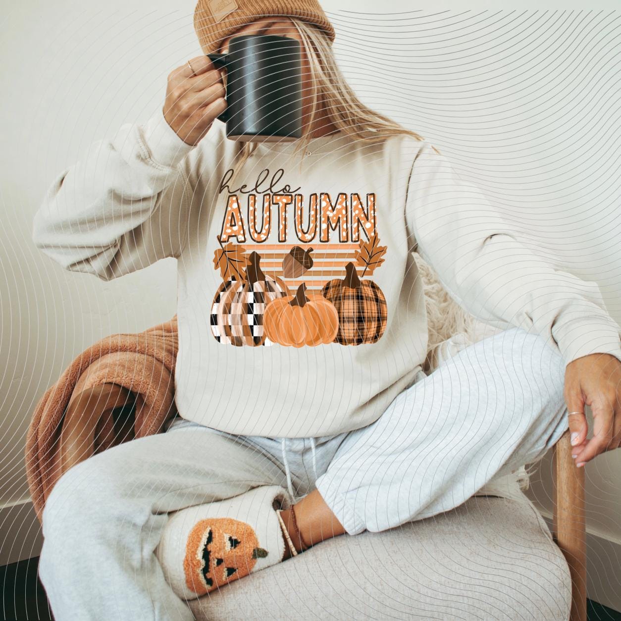 Hello, Autumn, Halloween,  DTF Transfer