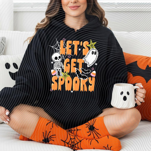 Let's Go Spooky, Halloween, Ghost,  DTF Transfer