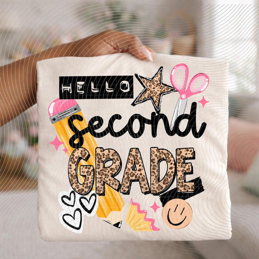 Second Grade, Back To School, DTF Transfer