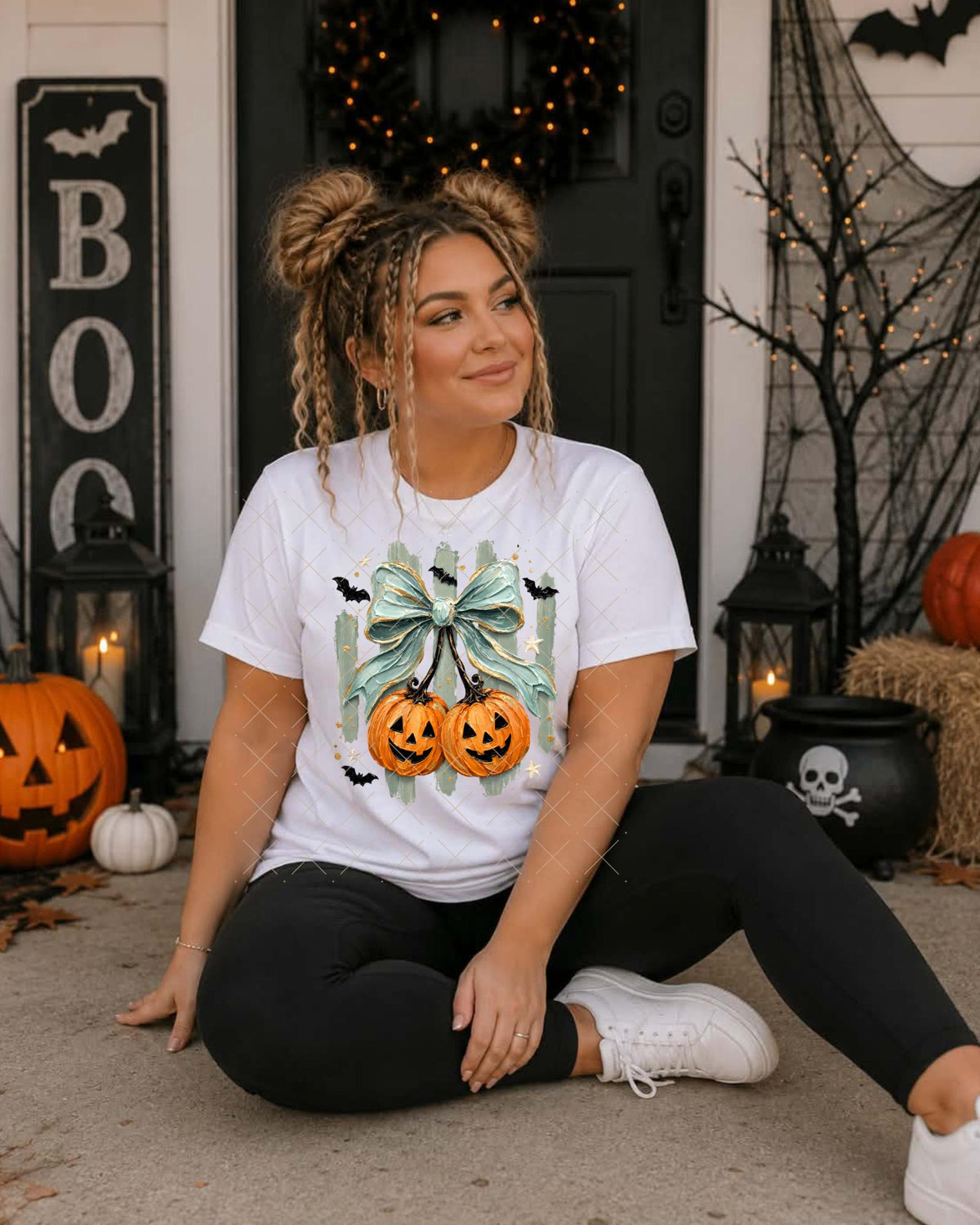 Faux Painted, Pumpkins, DTF Transfer