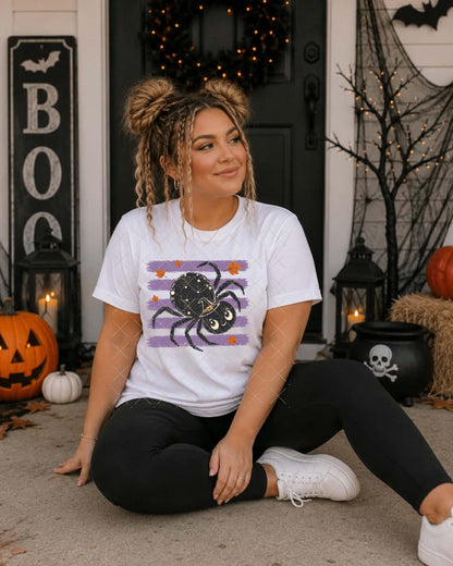 Spider, Striped, Halloween, DTF Transfer