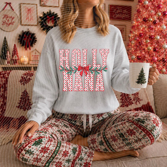 Holly, Nana, Christmas, DTF Transfer
