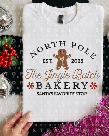 Northpole, Bakery, Christmas, DTF Transfer