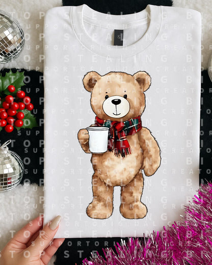Teddybear, Christmas, DTF Transfer