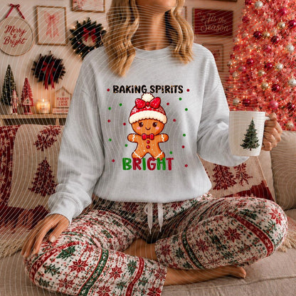 Baking, Spirits, Gingerbread, Christmas, DTF Transfer