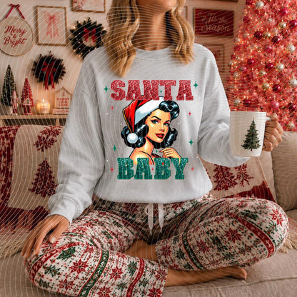 Santa, Baby, Christmas, DTF Transfer