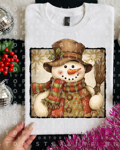 Snowman, Christmas, DTF Transfer