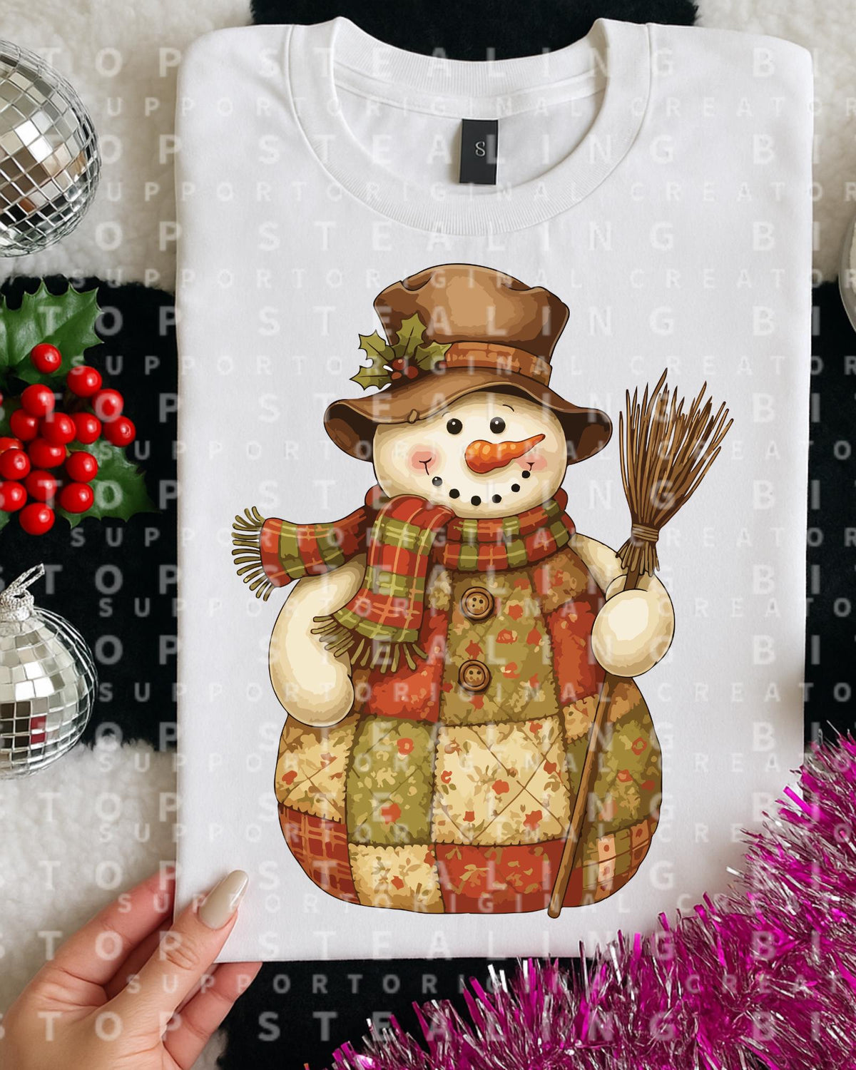 Snowman, Christmas, DTF Transfer