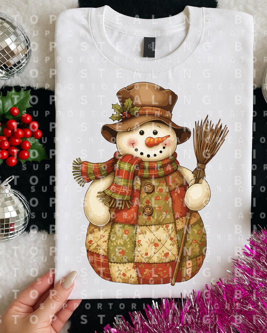 Snowman, Christmas, DTF Transfer