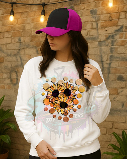 Fall, Flowers, DTF Transfer