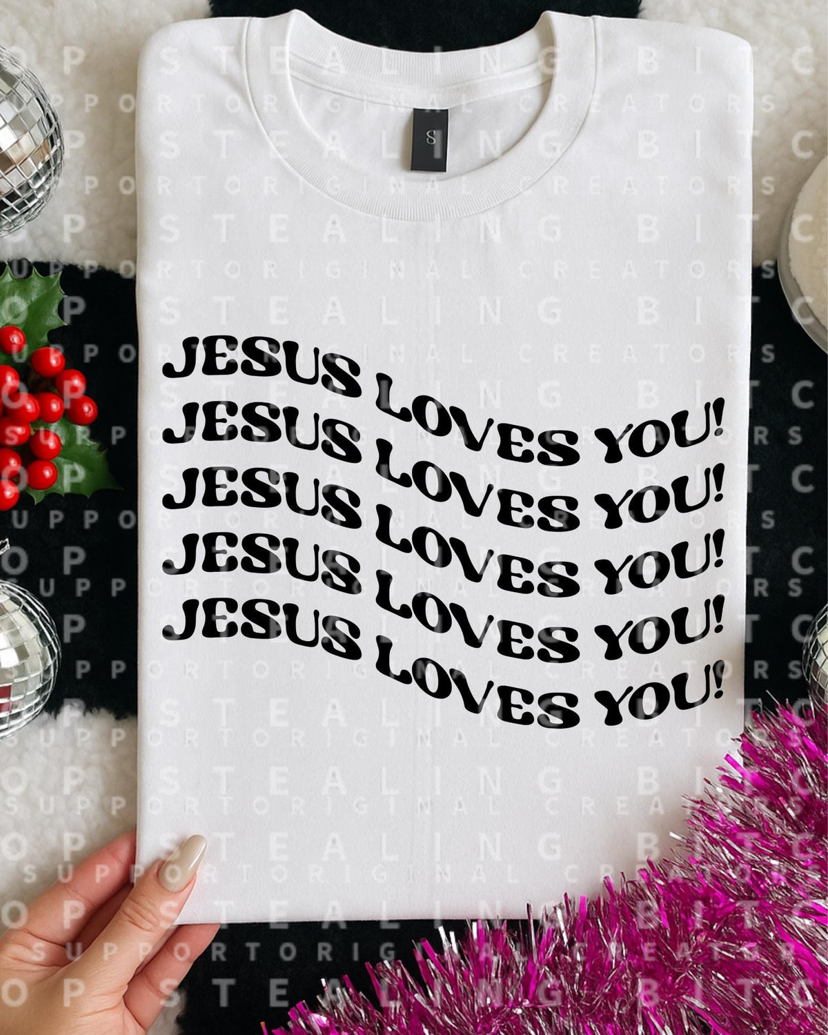 Jesus Loves You, DTF Transfer