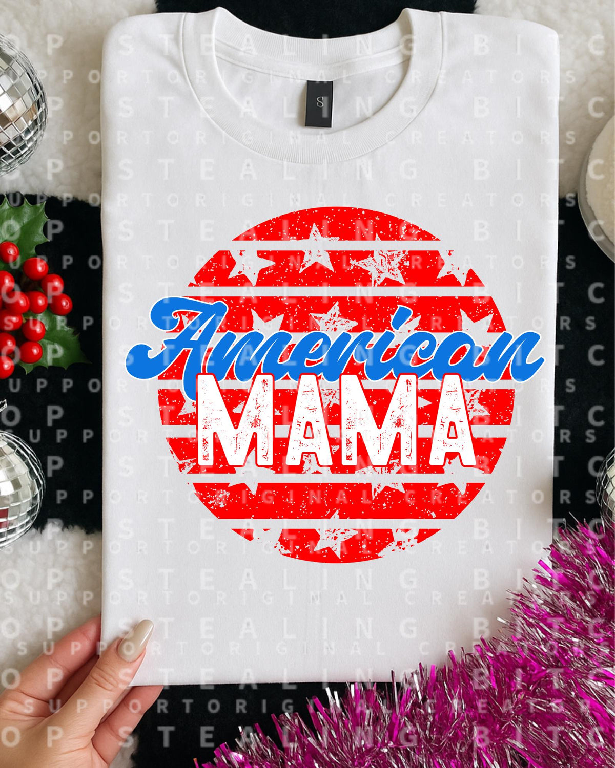 American Mama, DTF Transfer