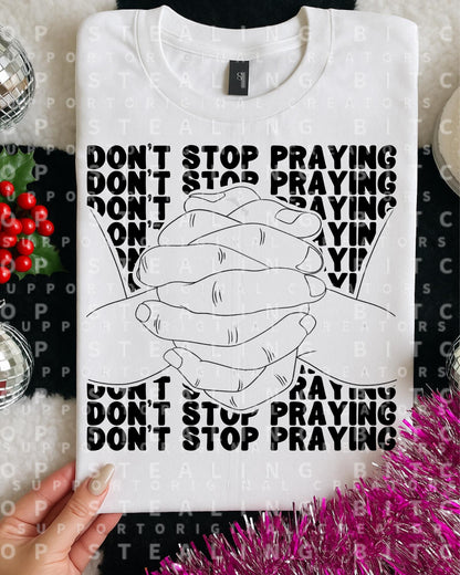 Praying, DTF Transfer