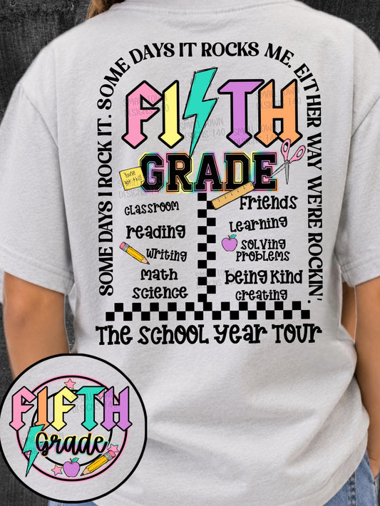 Fifth Grade, Back To School, DTF Transfer